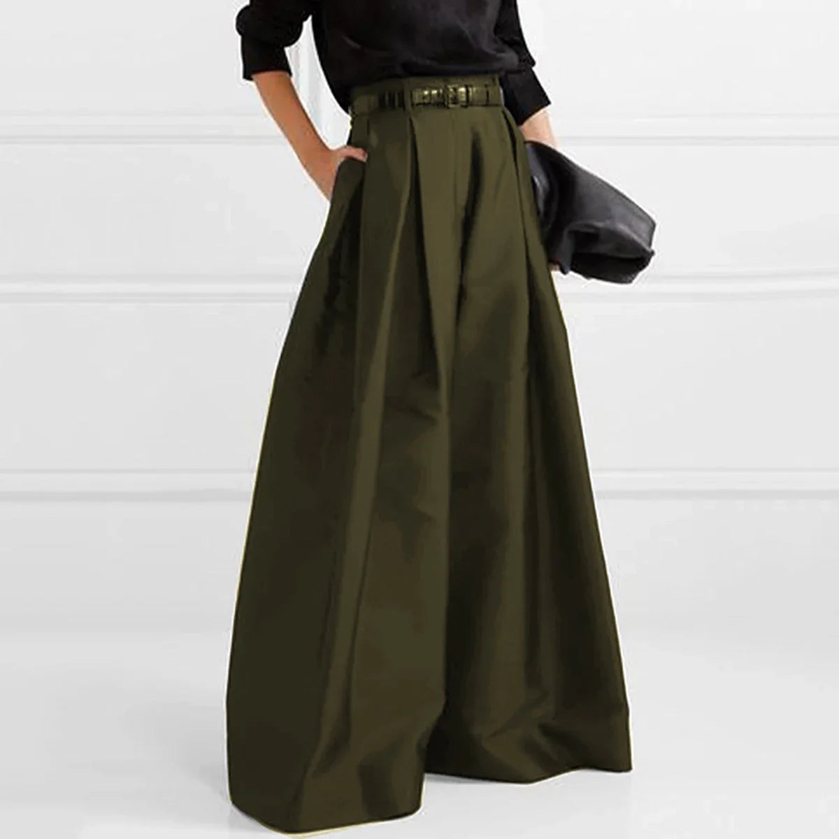 Fashion Womens Baggy Pants Summer 2025 Vintage Loose High Waisted Wide Leg Black Trousers for Female clothing oversize